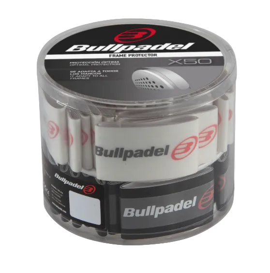 Bullpadel - Black and Transparent Racket Frame Protectors (Box of 50)