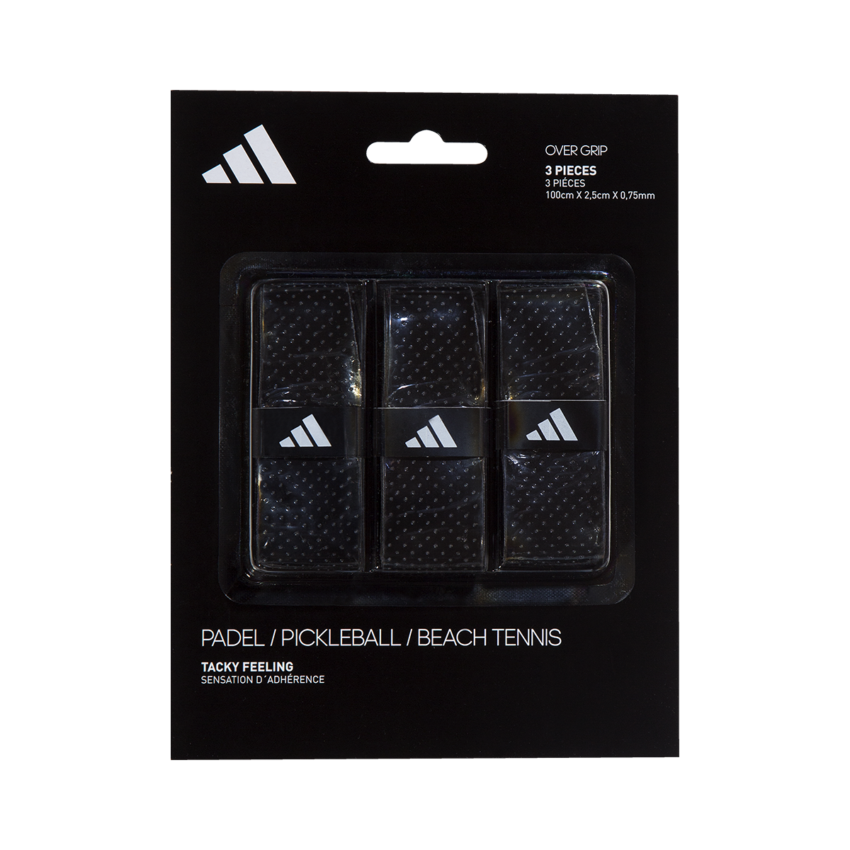 Adidas - Set of Overgrips x3 (Black)