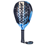 Babolat Air Vertuo padel racket – back view showing blue frame and Babolat logo