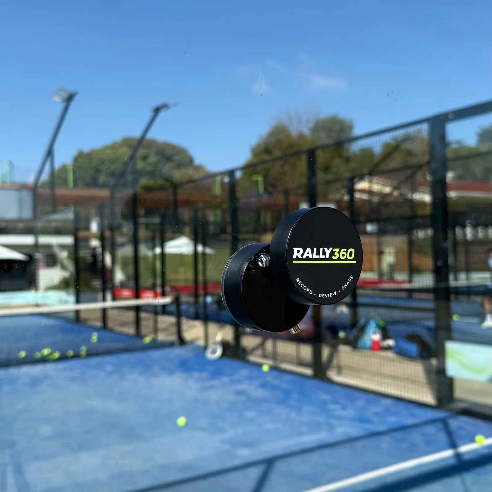 Rally360 padel court phone mount lifestyle shot 2