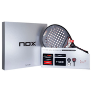 NOX LTD Limited Edition padel racket with open luxury presentation box – Agustín Tapia series