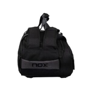 NOX Street padel bag - front view, black with grey X graphic