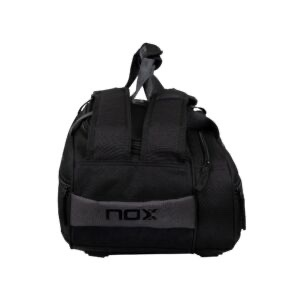 NOX Street padel bag - front view, black with grey X graphic